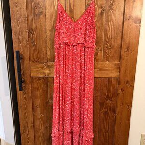 Wallflower Floral Spaghetti Strap Midi Dress Size Large